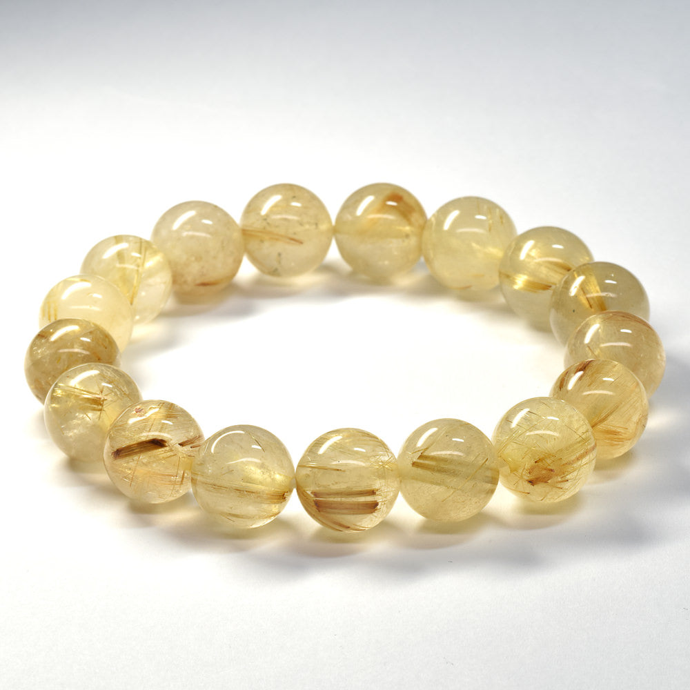 ゴールドルチルクォーツ ブレスレット 12-12.5mm #SA021