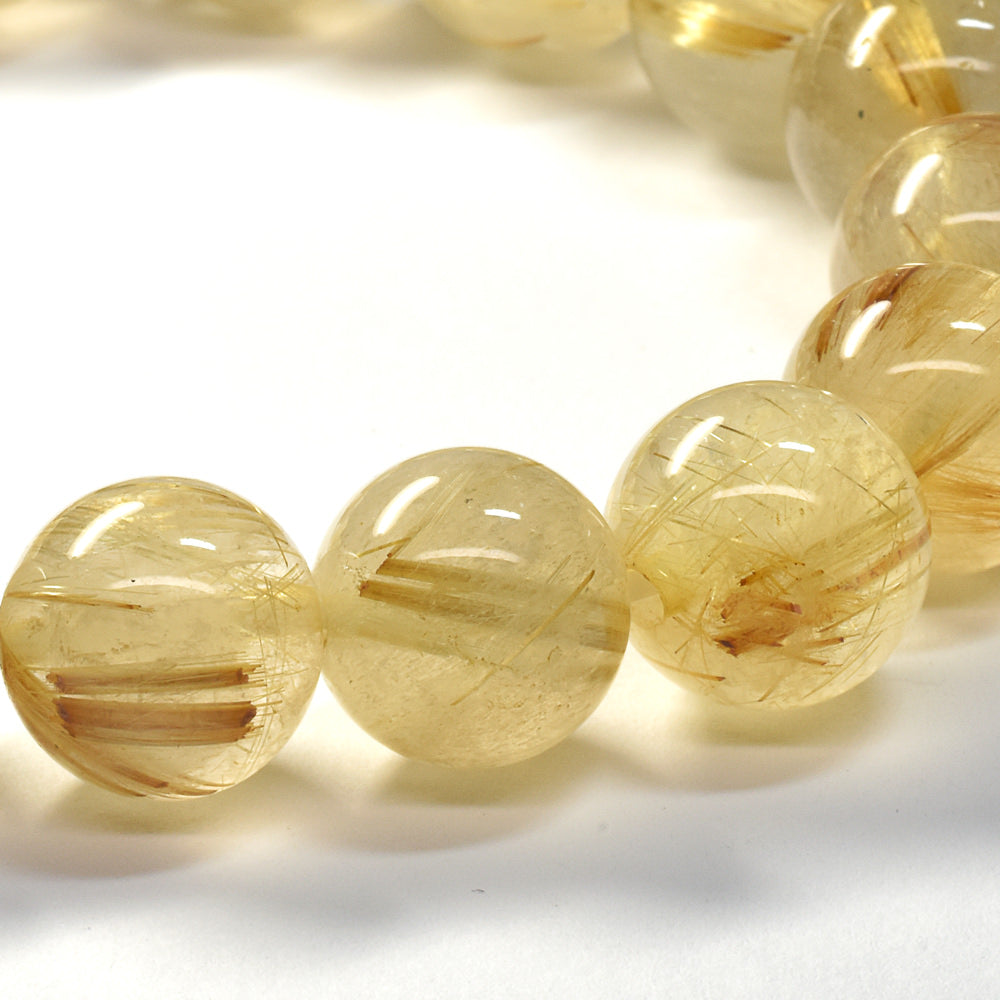 ゴールドルチルクォーツ ブレスレット 12-12.5mm #SA021