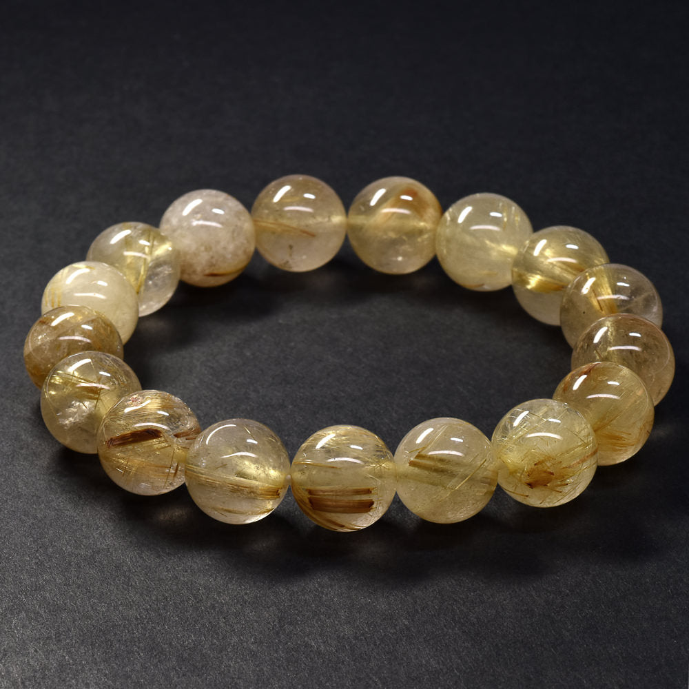 ゴールドルチルクォーツ ブレスレット 12-12.5mm #SA021