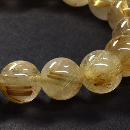 ゴールドルチルクォーツ ブレスレット 12-12.5mm #SA021