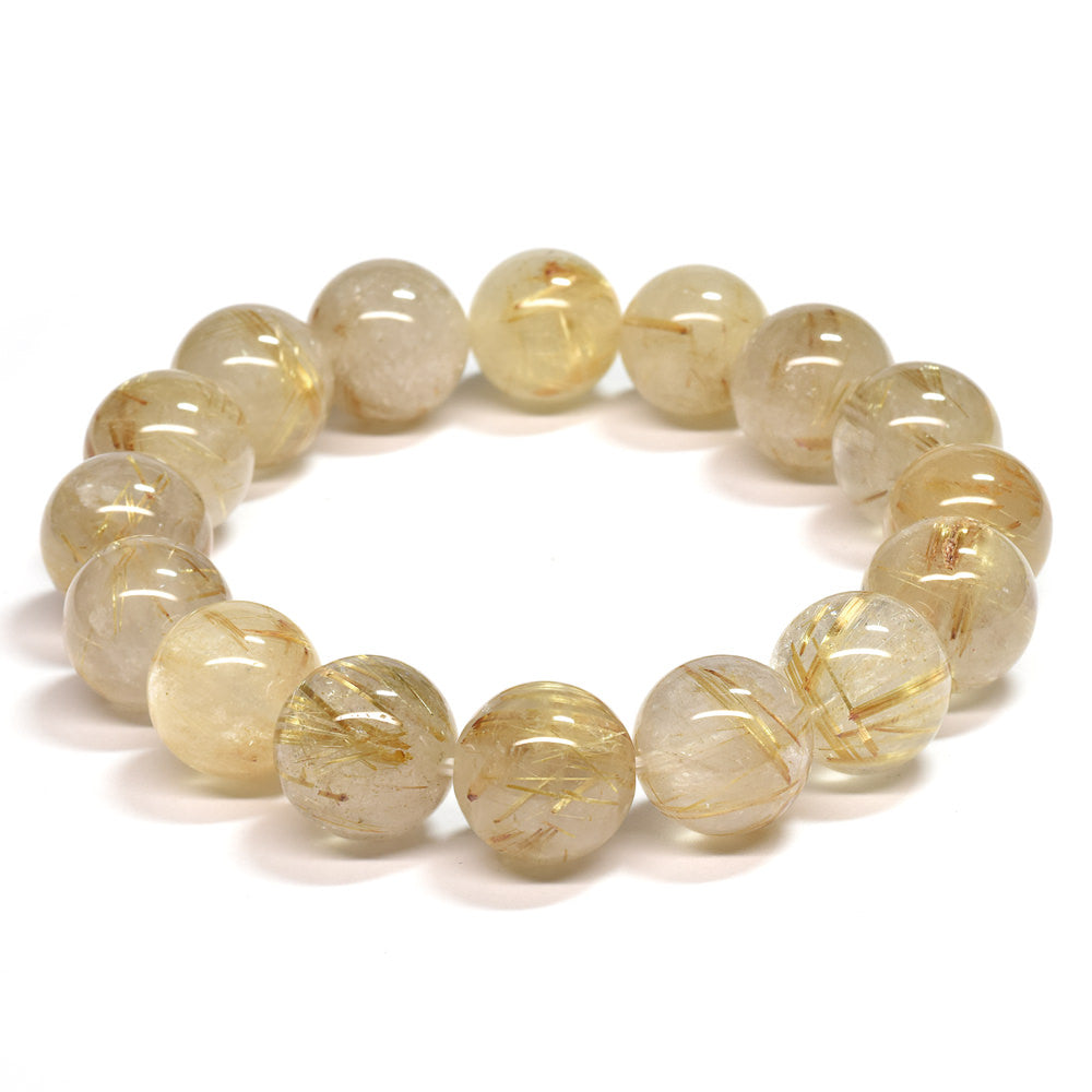 ゴールドルチルクォーツ ブレスレット 12-12.5mm #SA022