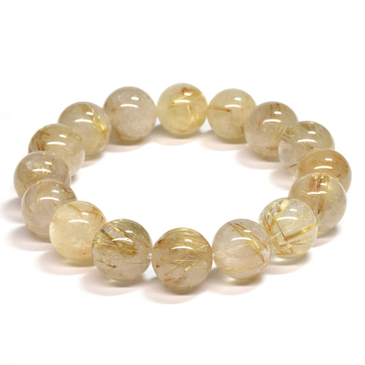 ゴールドルチルクォーツ ブレスレット 12-12.5mm #SA022