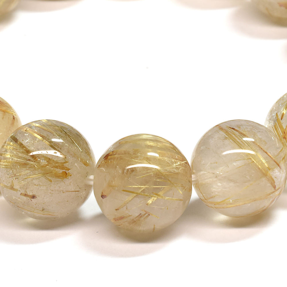 ゴールドルチルクォーツ ブレスレット 12-12.5mm #SA022