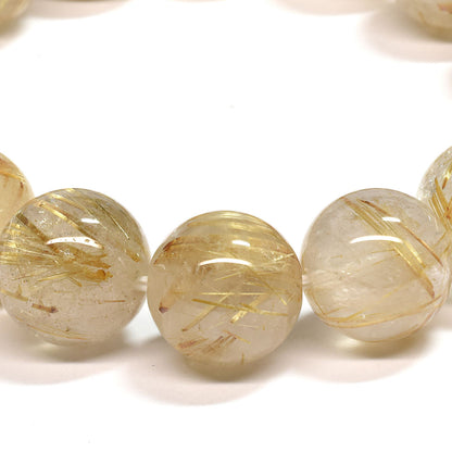 ゴールドルチルクォーツ ブレスレット 12-12.5mm #SA022