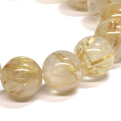 ゴールドルチルクォーツ ブレスレット 12-12.5mm #SA022