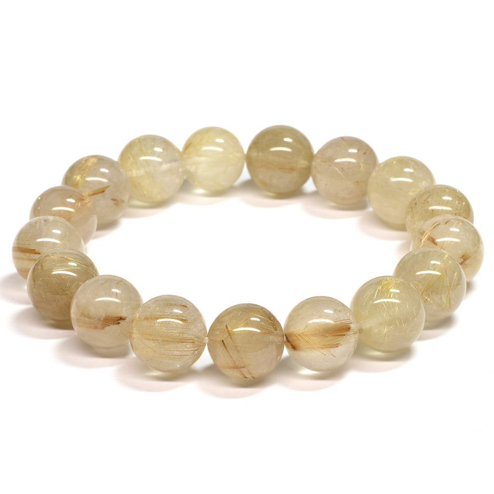 ゴールドルチルクォーツ ブレスレット 12-12.5mm #SA023