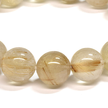 ゴールドルチルクォーツ ブレスレット 12-12.5mm #SA023