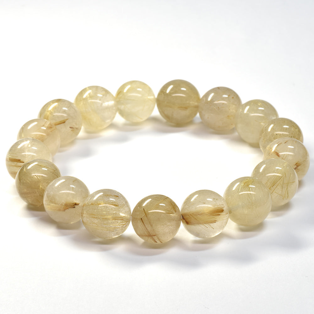 ゴールドルチルクォーツ ブレスレット 12-12.5mm #SA023