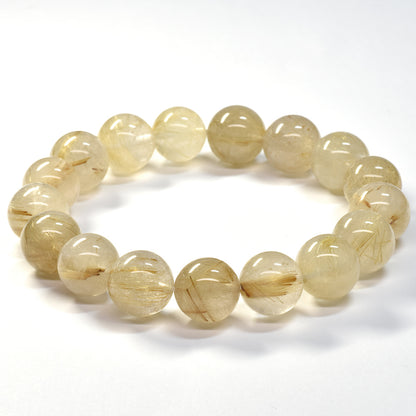 ゴールドルチルクォーツ ブレスレット 12-12.5mm #SA023