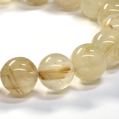 ゴールドルチルクォーツ ブレスレット 12-12.5mm #SA023