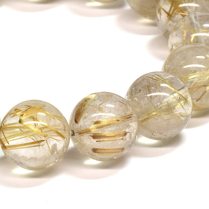 ゴールドルチルクォーツ ブレスレット 13-13.5mm #SA024