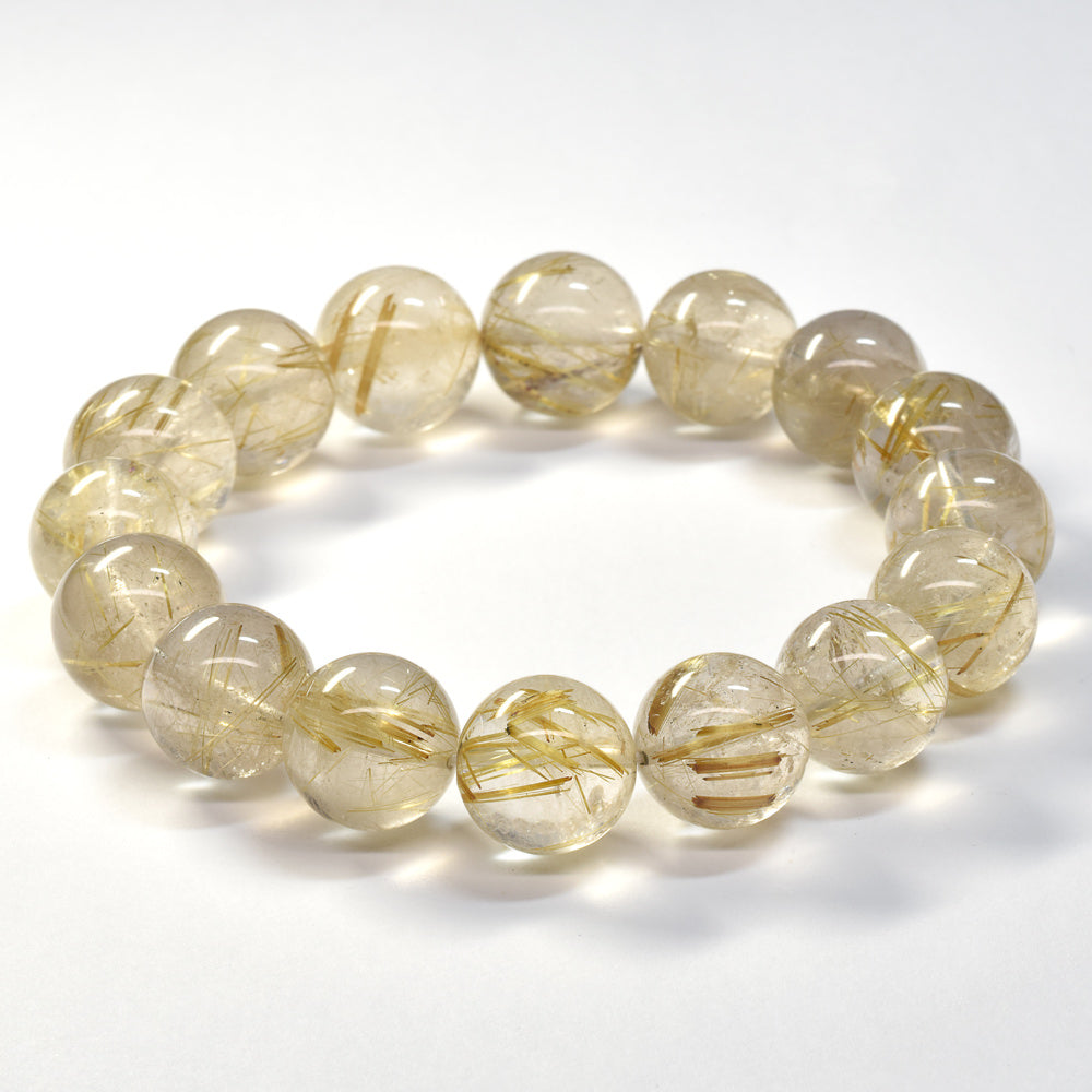 ゴールドルチルクォーツ ブレスレット 13-13.5mm #SA024