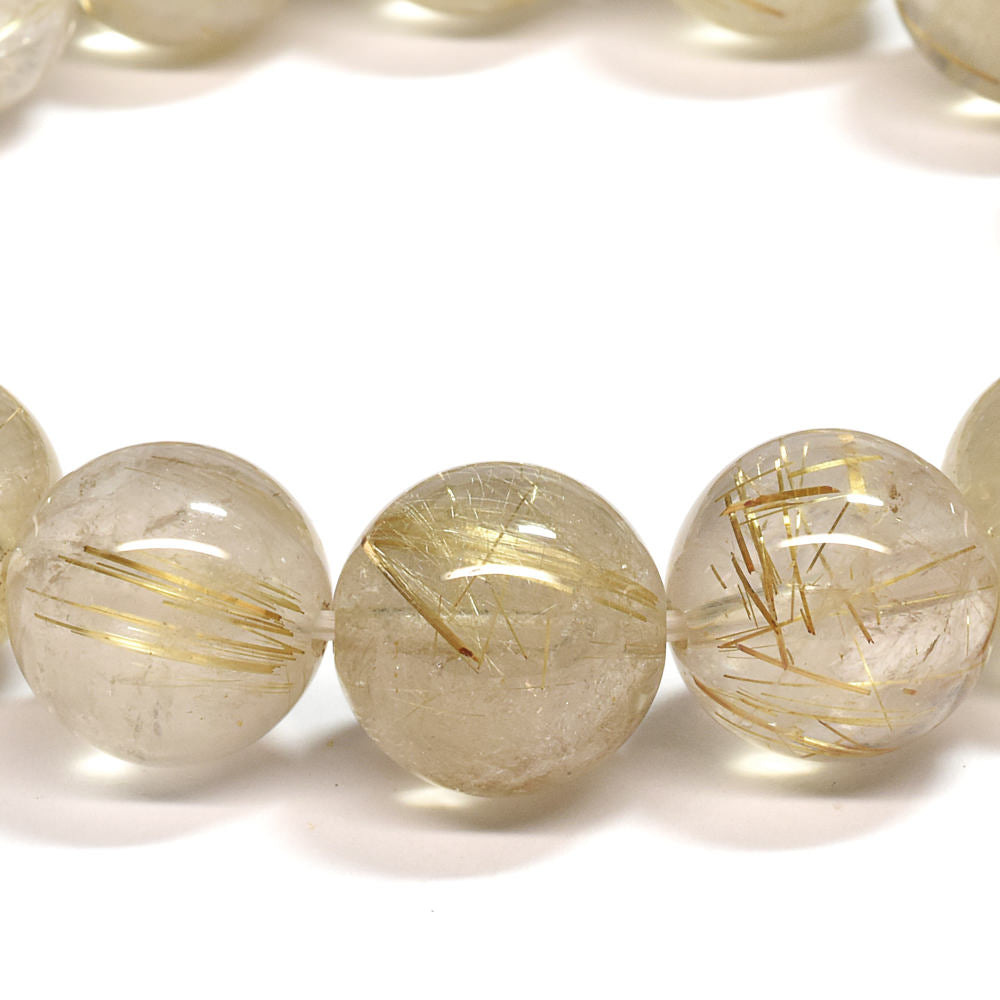 ゴールドルチルクォーツ ブレスレット 13-13.5mm #SA025