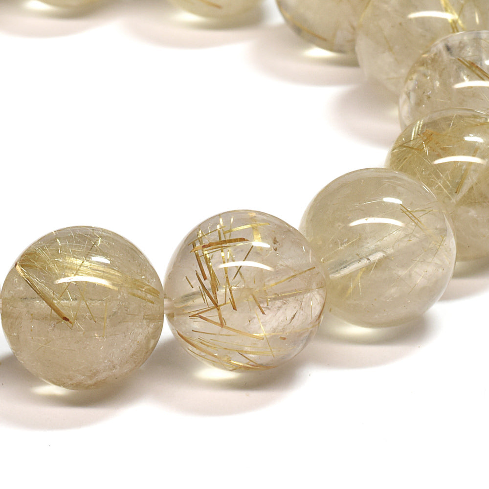 ゴールドルチルクォーツ ブレスレット 13-13.5mm #SA025