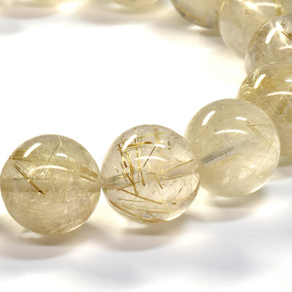 ゴールドルチルクォーツ ブレスレット 13-13.5mm #SA025