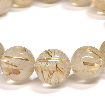 ゴールドルチルクォーツ ブレスレット 13-13.5mm #SA026