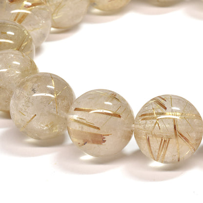 ゴールドルチルクォーツ ブレスレット 13-13.5mm #SA026