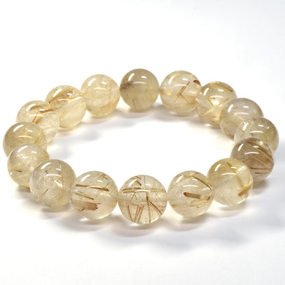 ゴールドルチルクォーツ ブレスレット 13-13.5mm #SA026