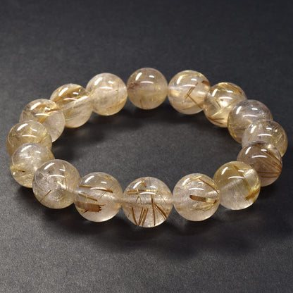 ゴールドルチルクォーツ ブレスレット 13-13.5mm #SA026