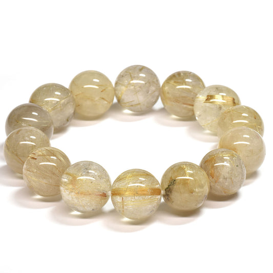 ゴールドルチルクォーツ ブレスレット 15-16mm #SA027