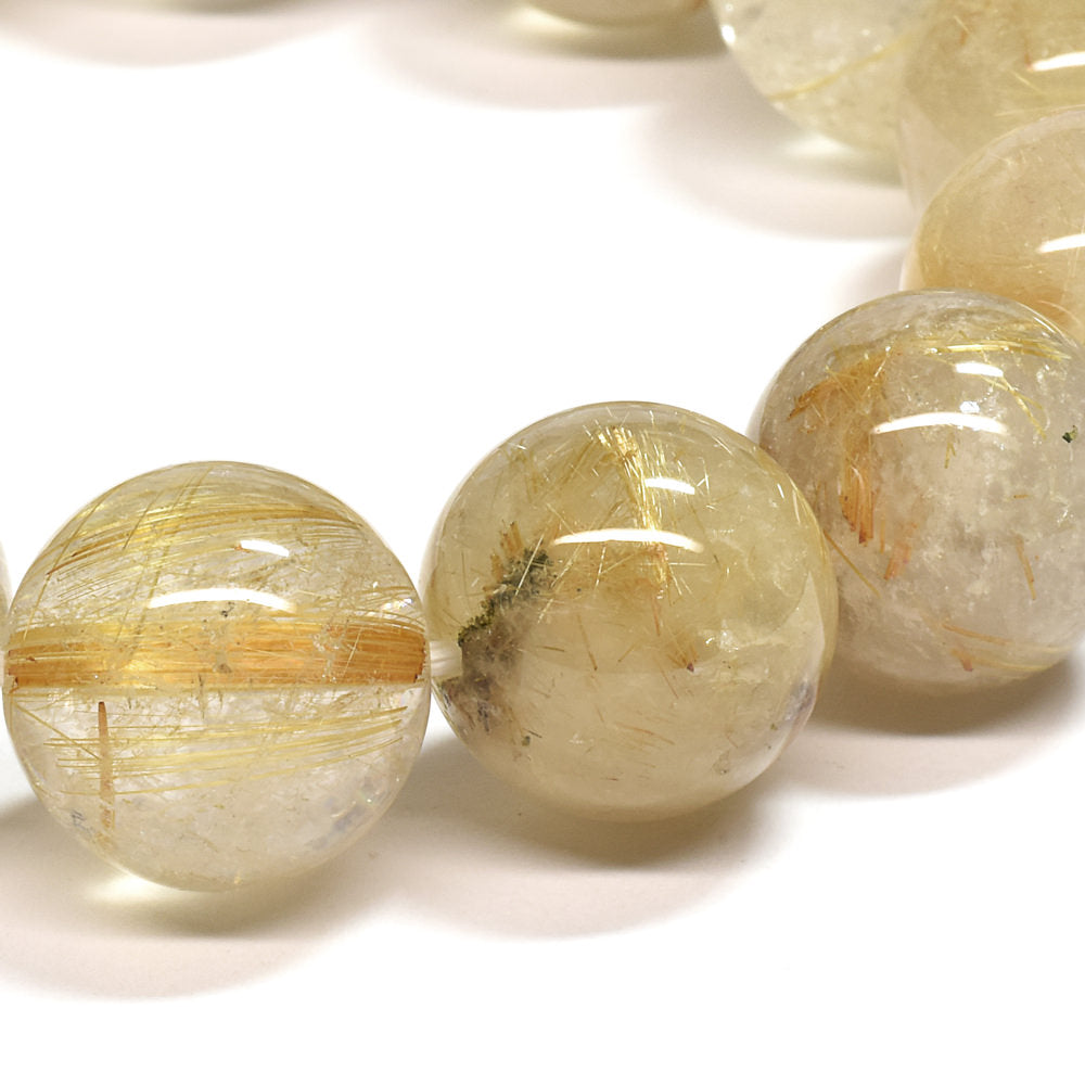 ゴールドルチルクォーツ ブレスレット 15-16mm #SA027