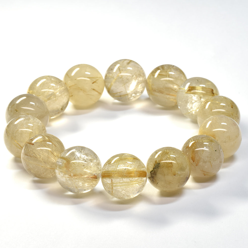 ゴールドルチルクォーツ ブレスレット 15-16mm #SA027