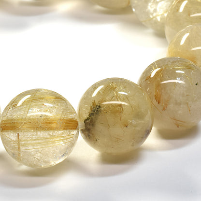 ゴールドルチルクォーツ ブレスレット 15-16mm #SA027