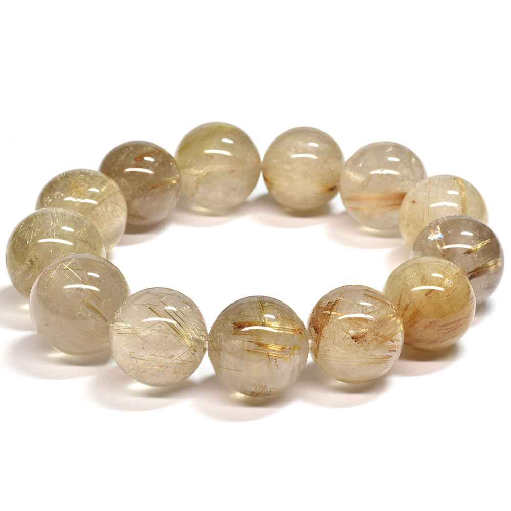 ゴールドルチルクォーツ ブレスレット 16-17.5mm #SA028