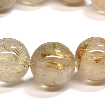 ゴールドルチルクォーツ ブレスレット 16-17.5mm #SA028