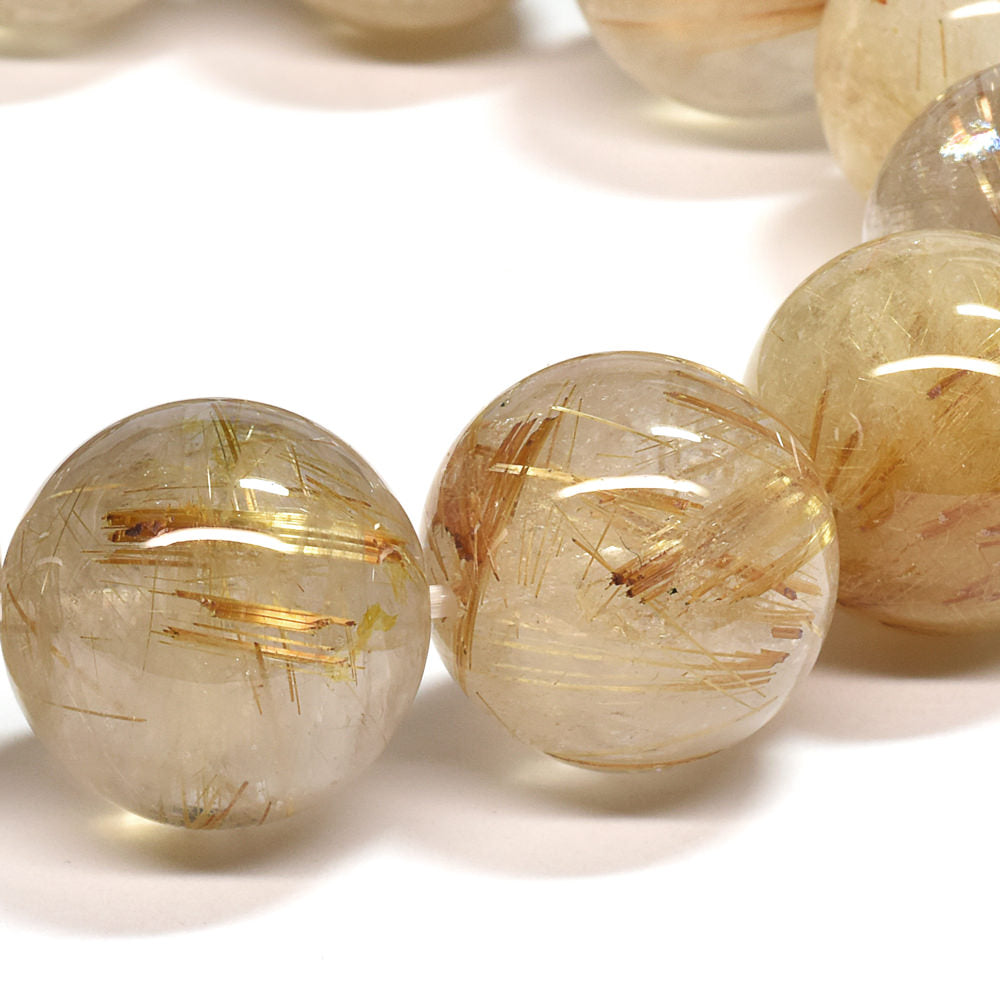 ゴールドルチルクォーツ ブレスレット 16-17.5mm #SA028