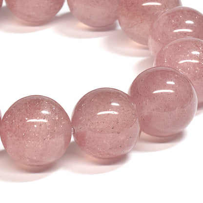 [大玉]ピンクエピドート・イン・クォーツ  ブレスレット 15.5mm #SA040