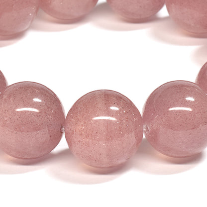 [大玉]ピンクエピドート・イン・クォーツ  ブレスレット 17mm #SA041