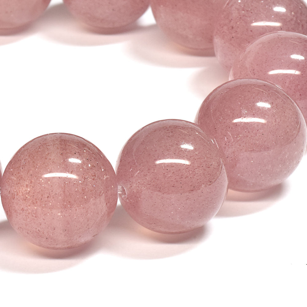 [大玉]ピンクエピドート・イン・クォーツ  ブレスレット 17mm #SA041