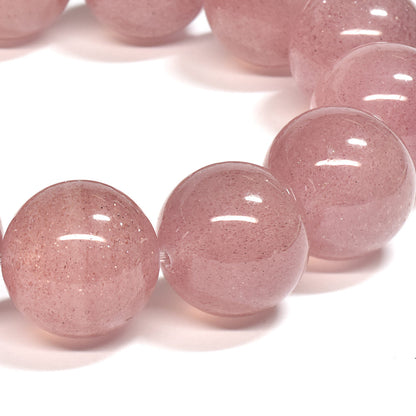 [大玉]ピンクエピドート・イン・クォーツ  ブレスレット 17mm #SA041