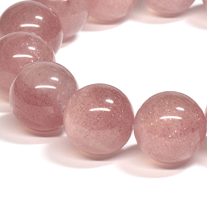 [大玉]ピンクエピドート・イン・クォーツ  ブレスレット 15.5mm #SA042