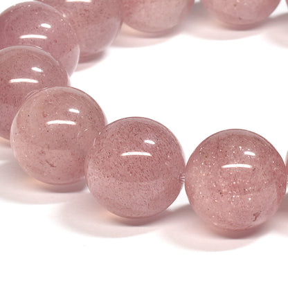 [大玉]ピンクエピドート・イン・クォーツ  ブレスレット 15.5mm #SA043