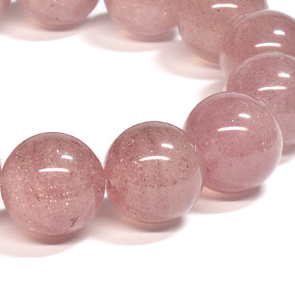 [大玉]ピンクエピドート・イン・クォーツ  ブレスレット 15.5mm #SA043