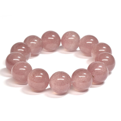 [大玉]ピンクエピドート・イン・クォーツ  ブレスレット 17mm #SA044