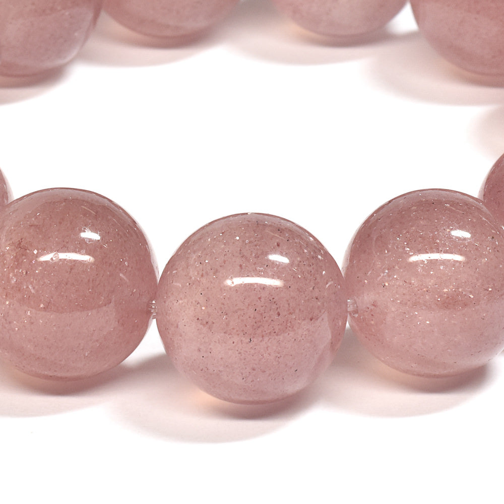 [大玉]ピンクエピドート・イン・クォーツ  ブレスレット 17mm #SA044