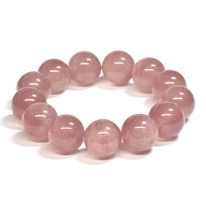 [大玉]ピンクエピドート・イン・クォーツ  ブレスレット 17mm #SA045