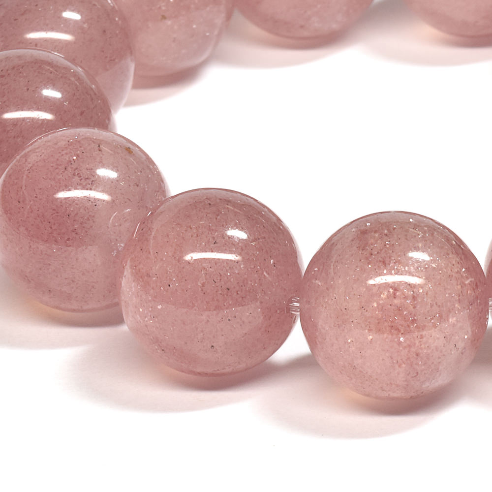 [大玉]ピンクエピドート・イン・クォーツ  ブレスレット 17mm #SA045