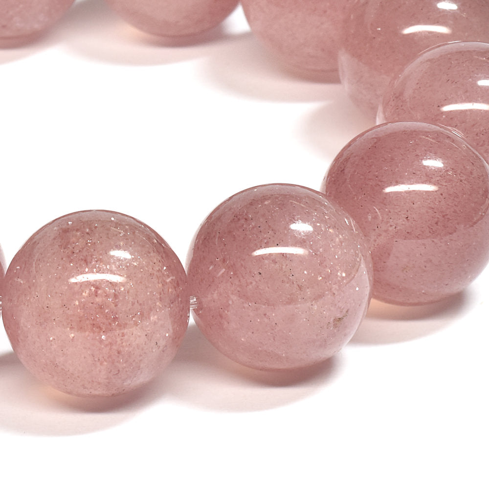 [大玉]ピンクエピドート・イン・クォーツ  ブレスレット 17mm #SA045