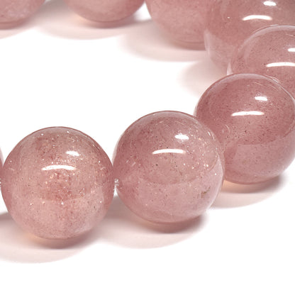 [大玉]ピンクエピドート・イン・クォーツ  ブレスレット 17mm #SA045