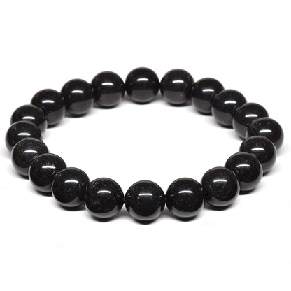 香川県産 サヌカイト ブレスレット 10mm #SA080