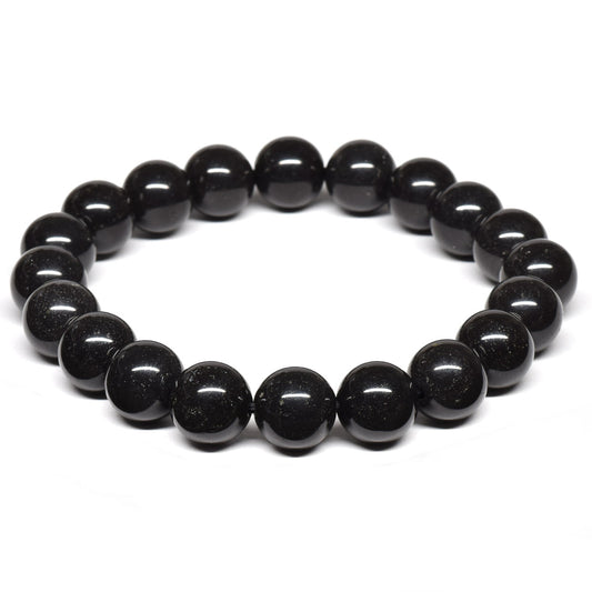 香川県産 サヌカイト ブレスレット 10mm #SA080