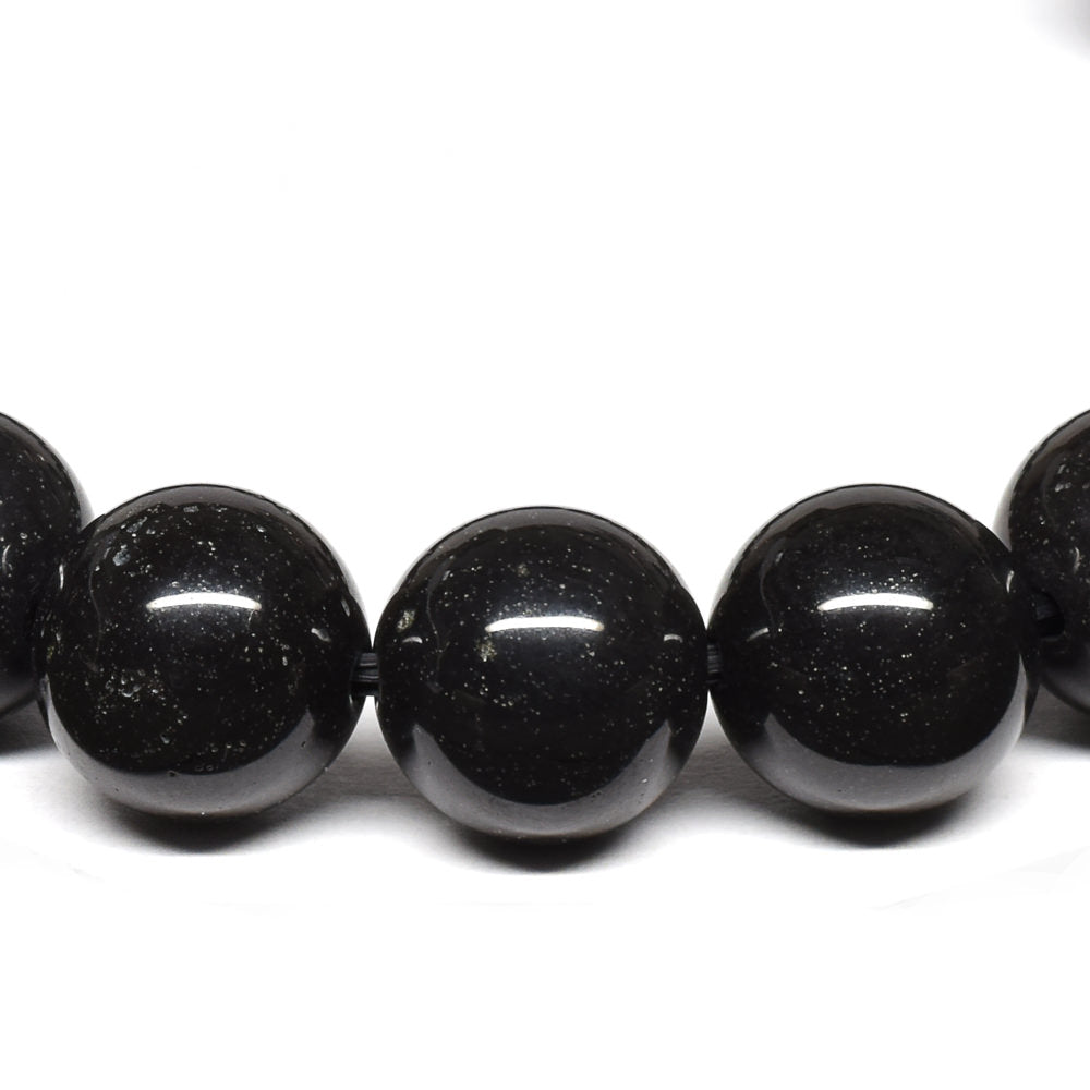 香川県産 サヌカイト ブレスレット 10mm #SA080