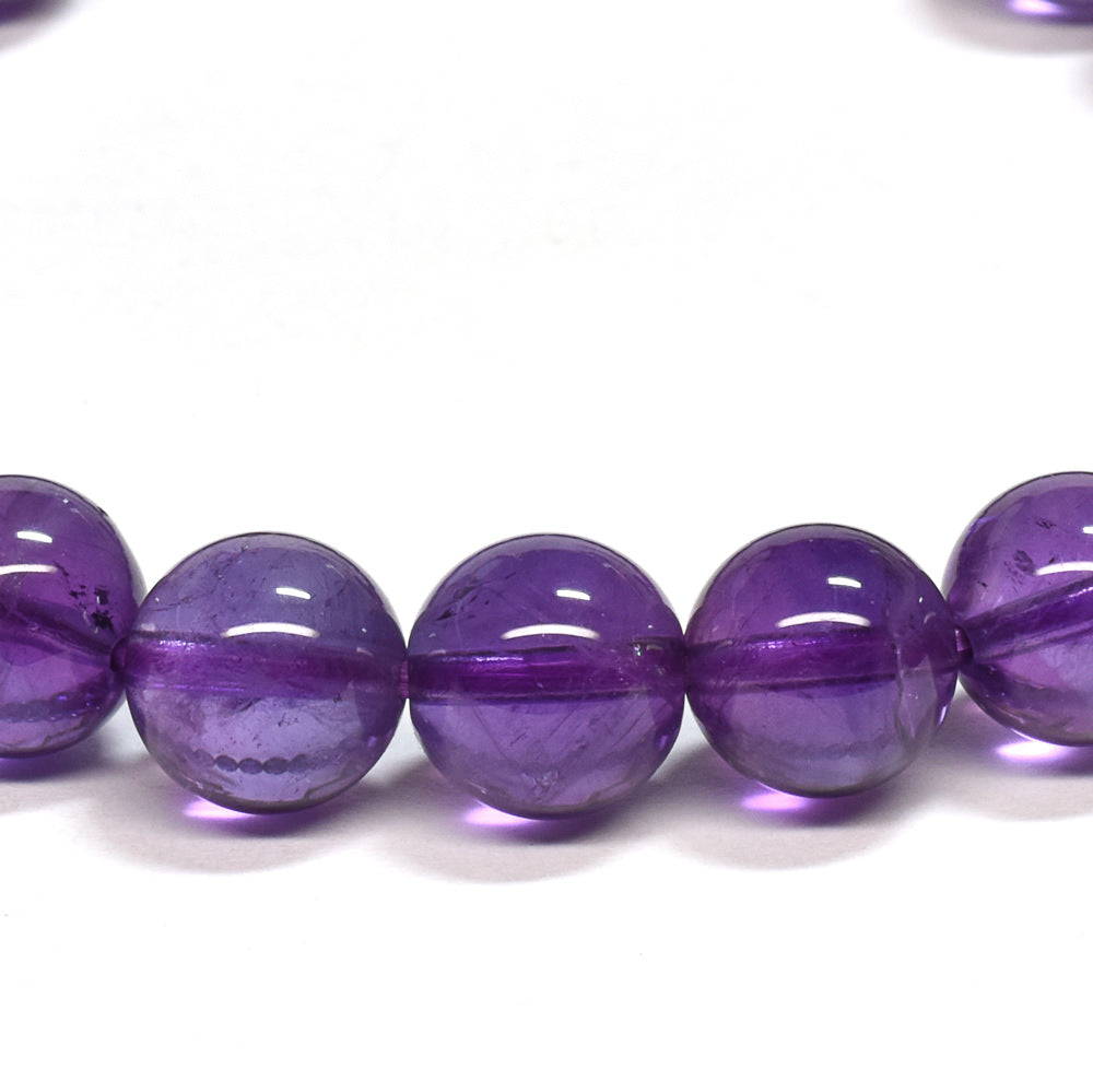 ウルグアイ産アメジスト ブレスレット 8mm #SA081