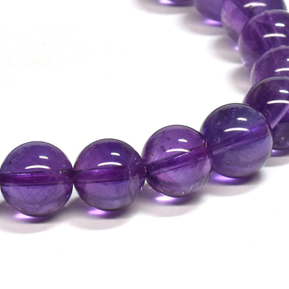 ウルグアイ産アメジスト ブレスレット 8mm #SA081