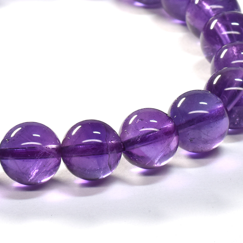 ウルグアイ産アメジスト ブレスレット 8mm #SA081