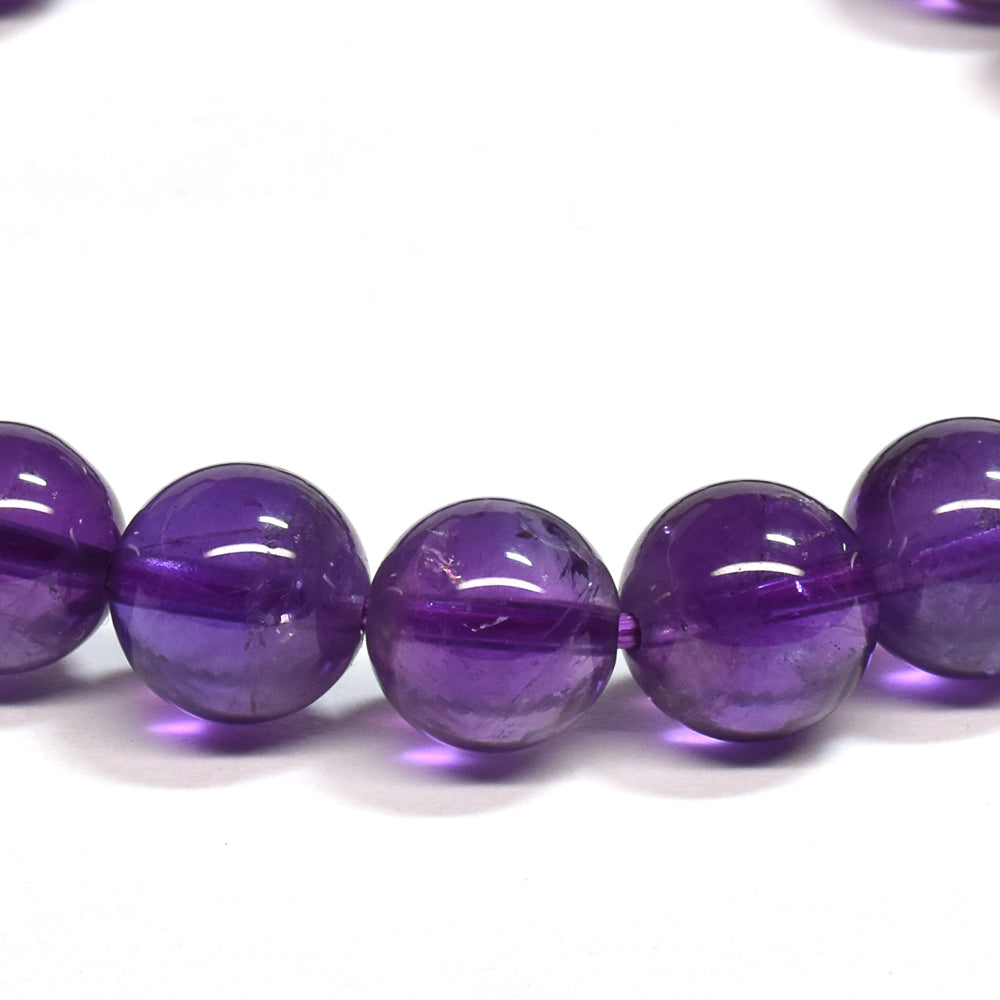 ウルグアイ産アメジスト ブレスレット 8mm #SA082